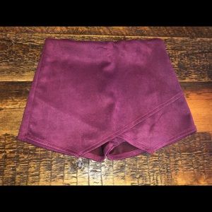 Maroon Skort